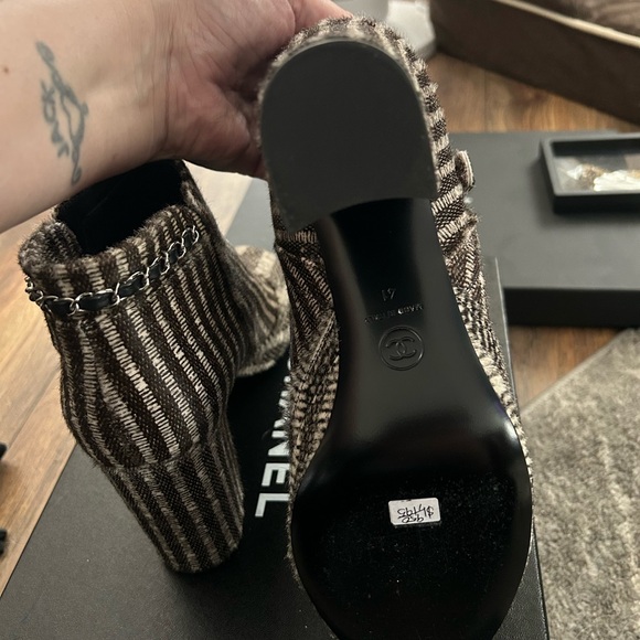 Chanel 11B Pony Hair Ankle Boots - Picture 2 of 7